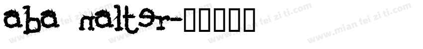 aba nalter字体转换